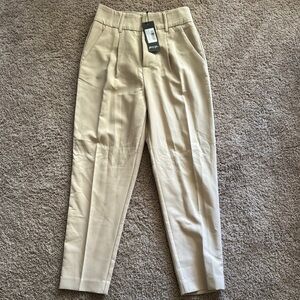 Nasty Gal Tan High-Waisted Chinos